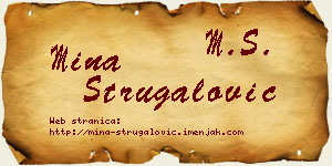 Mina Strugalović vizit kartica